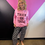 Trick Or Treat Polka Dot Patch Pullover
