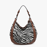 Nori Zebra Printed Hobo Bag
