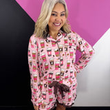 Coffee Date Ruffle Pajama Set