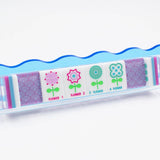 Crystal Confetti Purple Mahjong Tiles