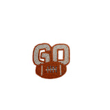 Go Football Beaded Pins