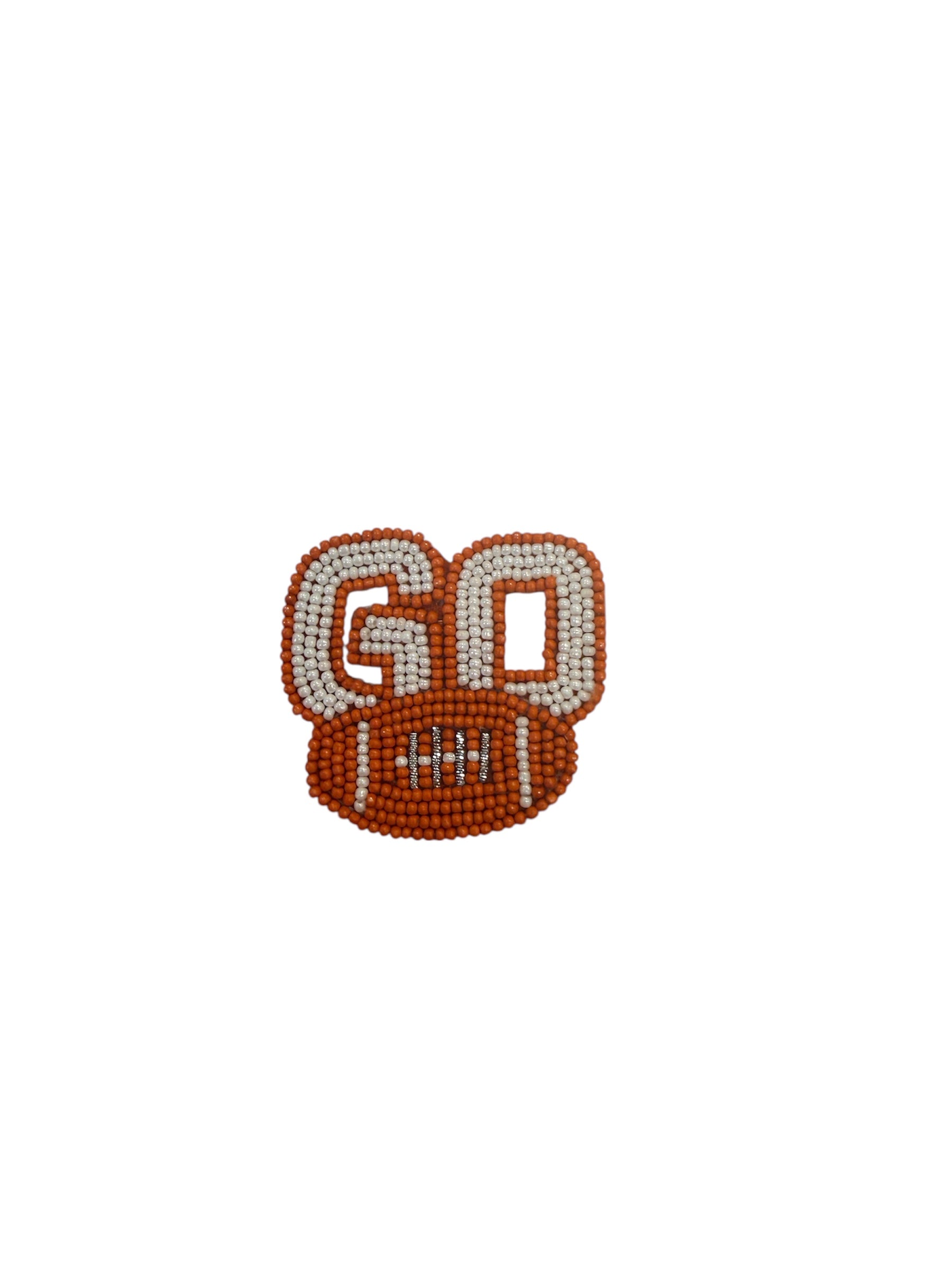 Go Football Beaded Pins