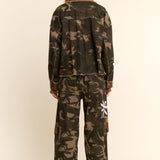 Camo Floral Patch Pants