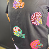 Football Helmet Sequin Top