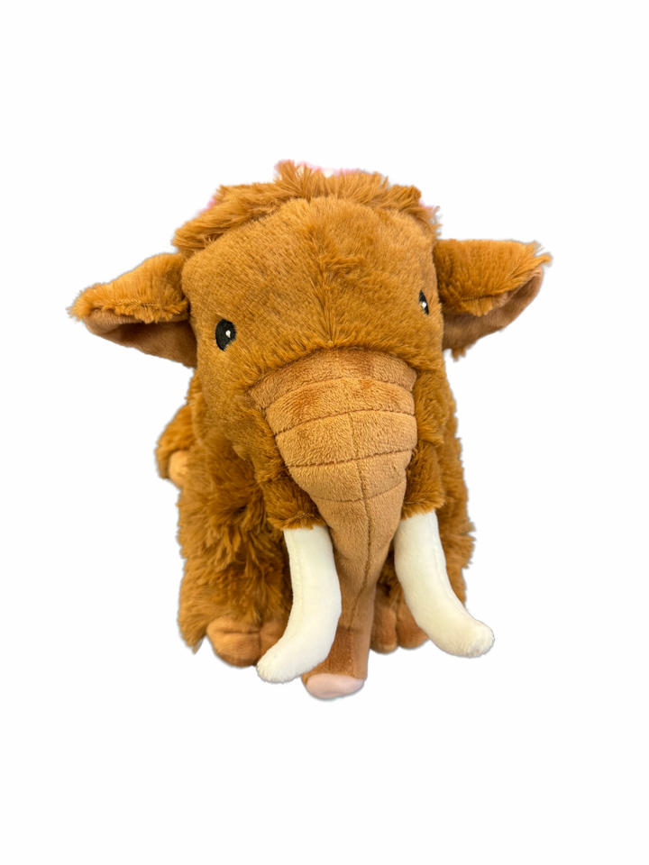 Wooly Mammoth Warmies® plush, fully microwavable, lavender-scented, and weighted for comfort, safe for all ages.