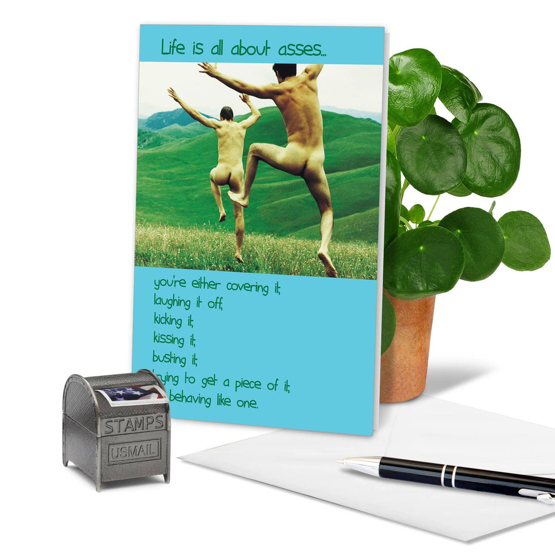 All About Asses Birthday Card