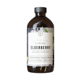 A bottle of Rowe Casa Organics Elderberry Immune Support, 16 oz