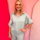 Dusty Green Collared Scuba Set