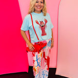 Jewel Collared Lobster Tee (Blue)