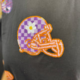 Football Helmet Sequin Top