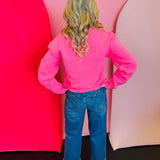 Pink Checkered Pumpkin Sweatshirt
