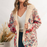 Paisley Sherpa Hooded Jacket