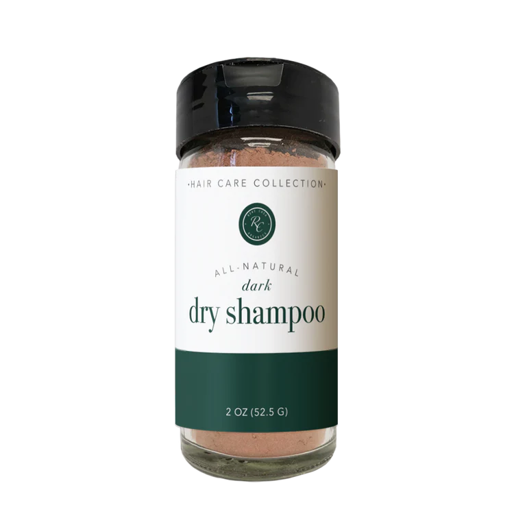 A bottle of Rowe Casa dry shampoo, 2 oz size
