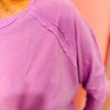 Lavender Raglan Top