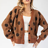 Polka Dot Mohair Cardigan