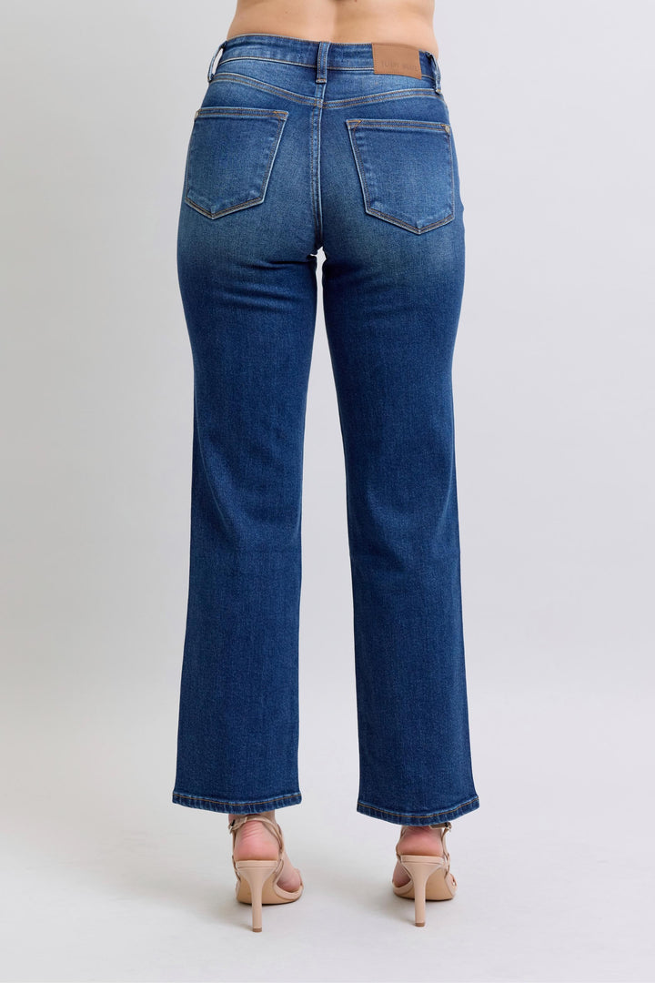 Judy Blue Side Seam Detail Straight Jeans