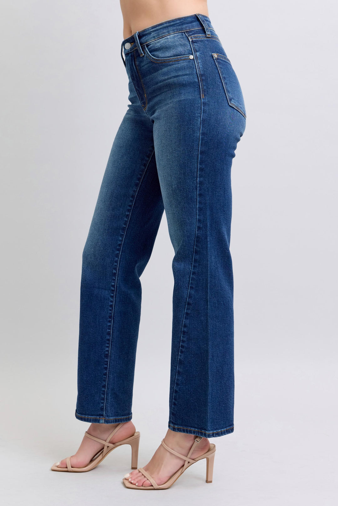 Judy Blue Side Seam Detail Straight Jeans