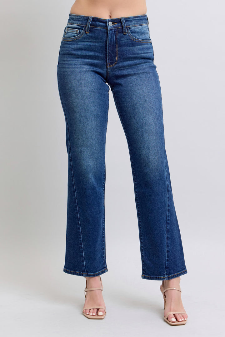 Judy Blue Side Seam Detail Straight Jeans