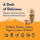 Ideas to use Sugar-free cookie butter flavored syrup bottle by Skinny Mixes, 0 calories, 0 sugar, gluten-free, keto-friendly.