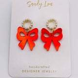 Pearl Bow Earrings