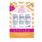 Nutrition facts for Fall Favorites Syrup Gift Set featuring Pumpkin Spice, Brown Sugar Cinnamon, and Maple Bourbon Pecan zero-calorie flavors, perfect for seasonal drinks and recipes.