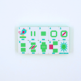 Crystal Confetti Lemon-Lime Mahjong Tiles