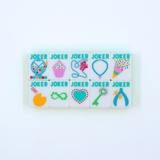 Crystal Confetti Lemon-Lime Mahjong Tiles