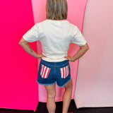 Stars & Stripes Denim Shorts