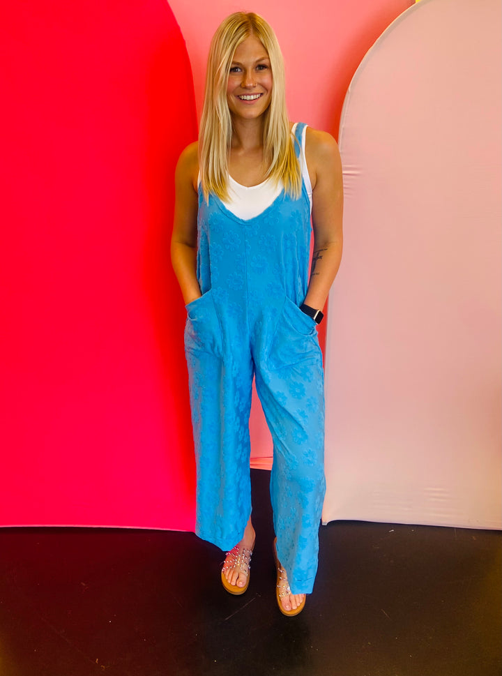 Blue Daisy Karli Overalls