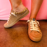 Shu Shop Camel Suede Pia Backless Sneakers