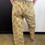 Vintage Olive Polka Dot Barrel Jeans