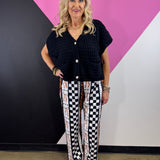 Leopard & Checkered Bow Pants