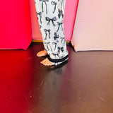 Midnight Bow Pant Ruffle Pajama Set