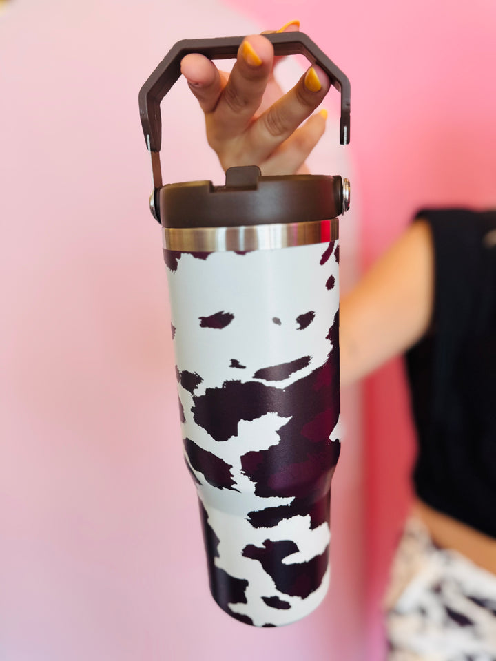 Cowhide Couture Travel Tumbler