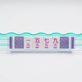 Crystal Confetti Purple Mahjong Tiles