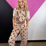 Merry Christmas Leopard Santa Blingy Tee