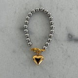 Glam Heart Bracelet (Water Resistant)