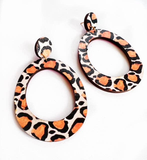 Cheetah Drop Earrings