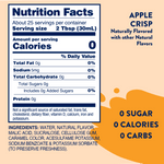 Nutrition facts for Skinny Mixes SF Apple Crisp Syrup. 