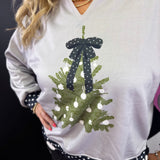 Polka Dot Bow Tree Pullover