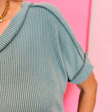 Jade Corded Top