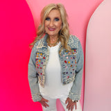 Glam Gemstone Denim Jacket