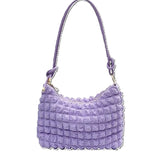 Puffy Lavender Shoulder Bag