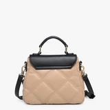 Black & Tan Ollie Quilted Crossbody Bag