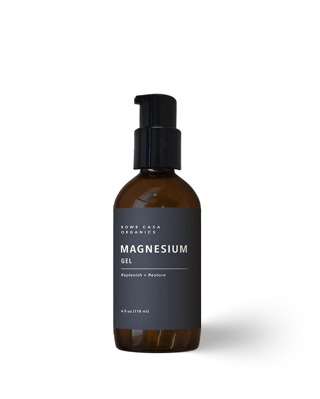 Rowe Casa Magnesium Gel with magnesium oil and calming essential oils.