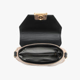 Black & Tan Ollie Quilted Crossbody Bag