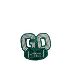 Go Football Beaded Pins