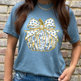 Blue Floral Pumpkin Tee