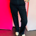 Judy Blue black denim cargo jeans