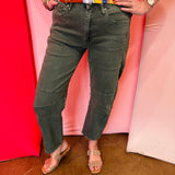 Zenana Olive Barrel Pants